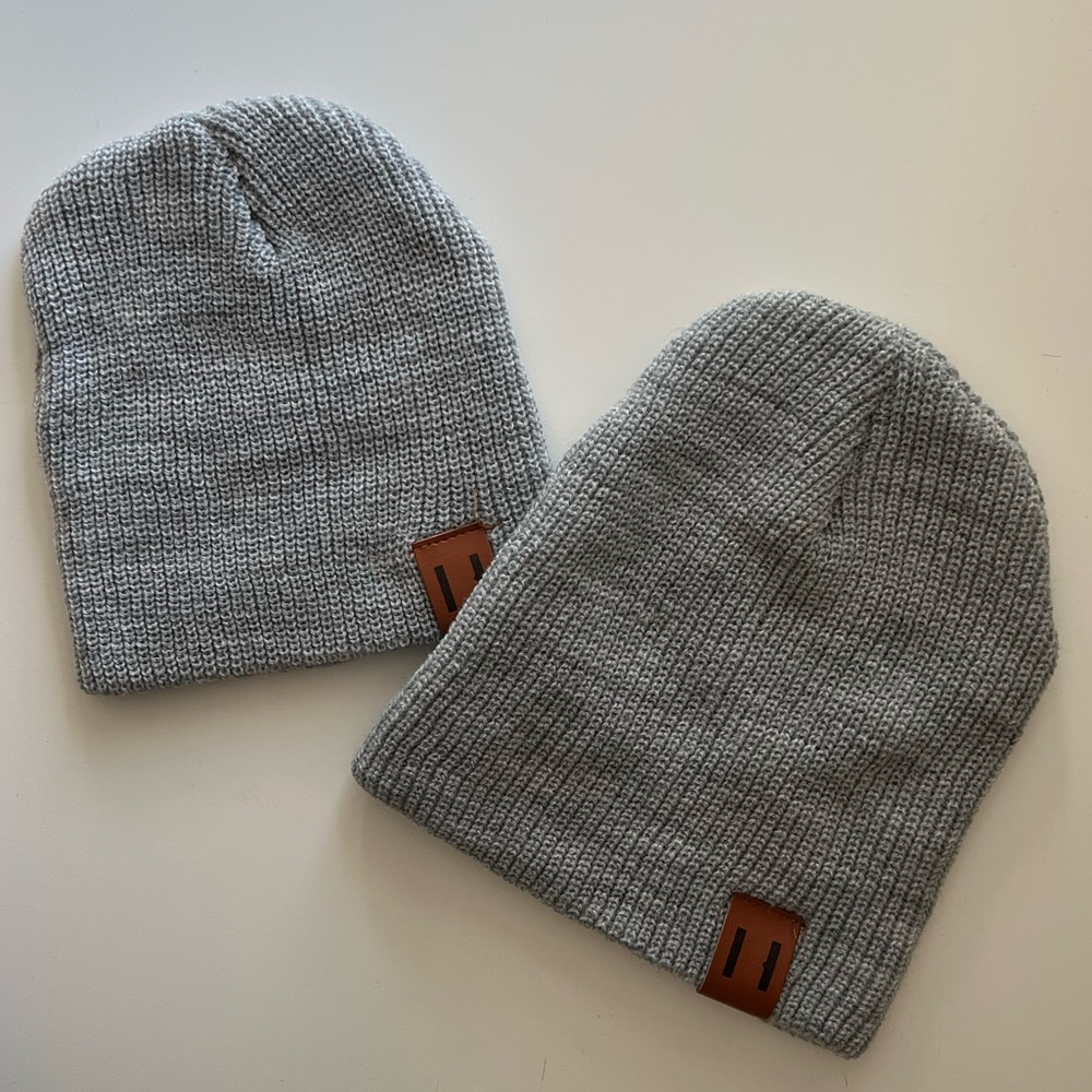 Super Soft Gray Beanie - 2 for 1!